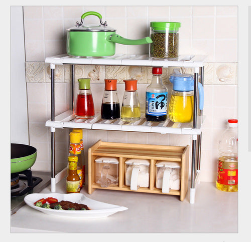 Kitchen shelf retractable shelf