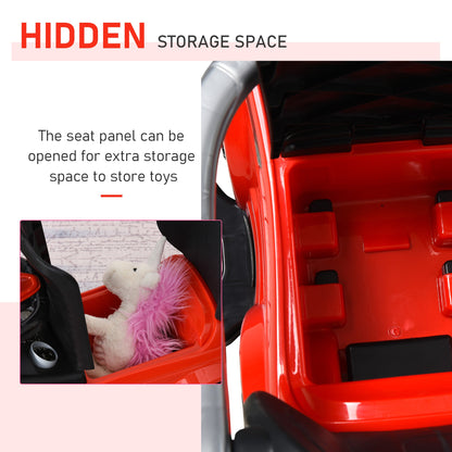 2 In 1 Push Cars for Toddlers Kid Ride on Push Car Stroller Sliding Car with Horn Music Light Function Secure Bar Ride on Toy for Boy Girl 1-3 Years Old Red
